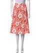 Michael Kors Floral Print Knee-Length Skirt