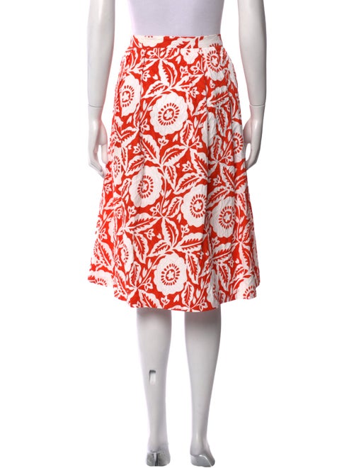 Michael Kors Floral Print Knee-Length Skirt