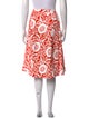Michael Kors Floral Print Knee-Length Skirt