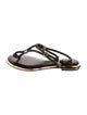 Michael Kors Leather T-Strap Sandals