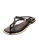 Michael Kors Leather T-Strap Sandals