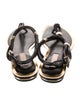 Michael Kors Leather T-Strap Sandals