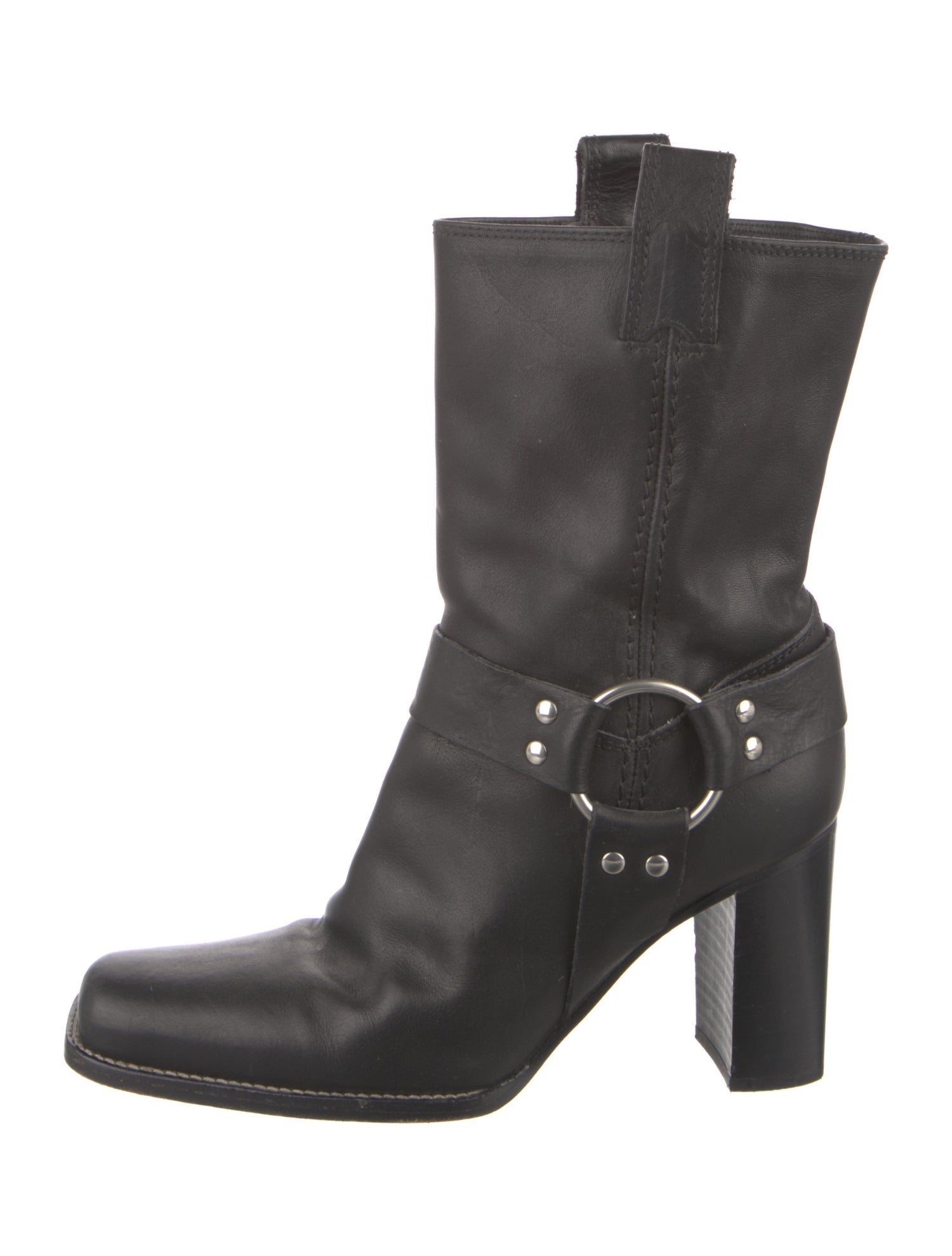 Michael Kors Leather Moto Boots