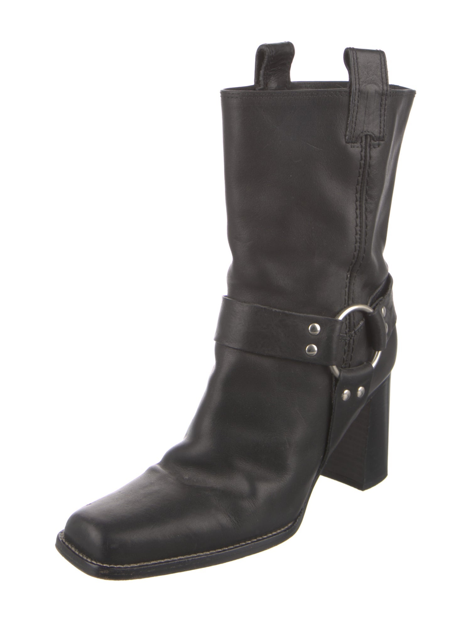 Michael Kors Leather Moto Boots