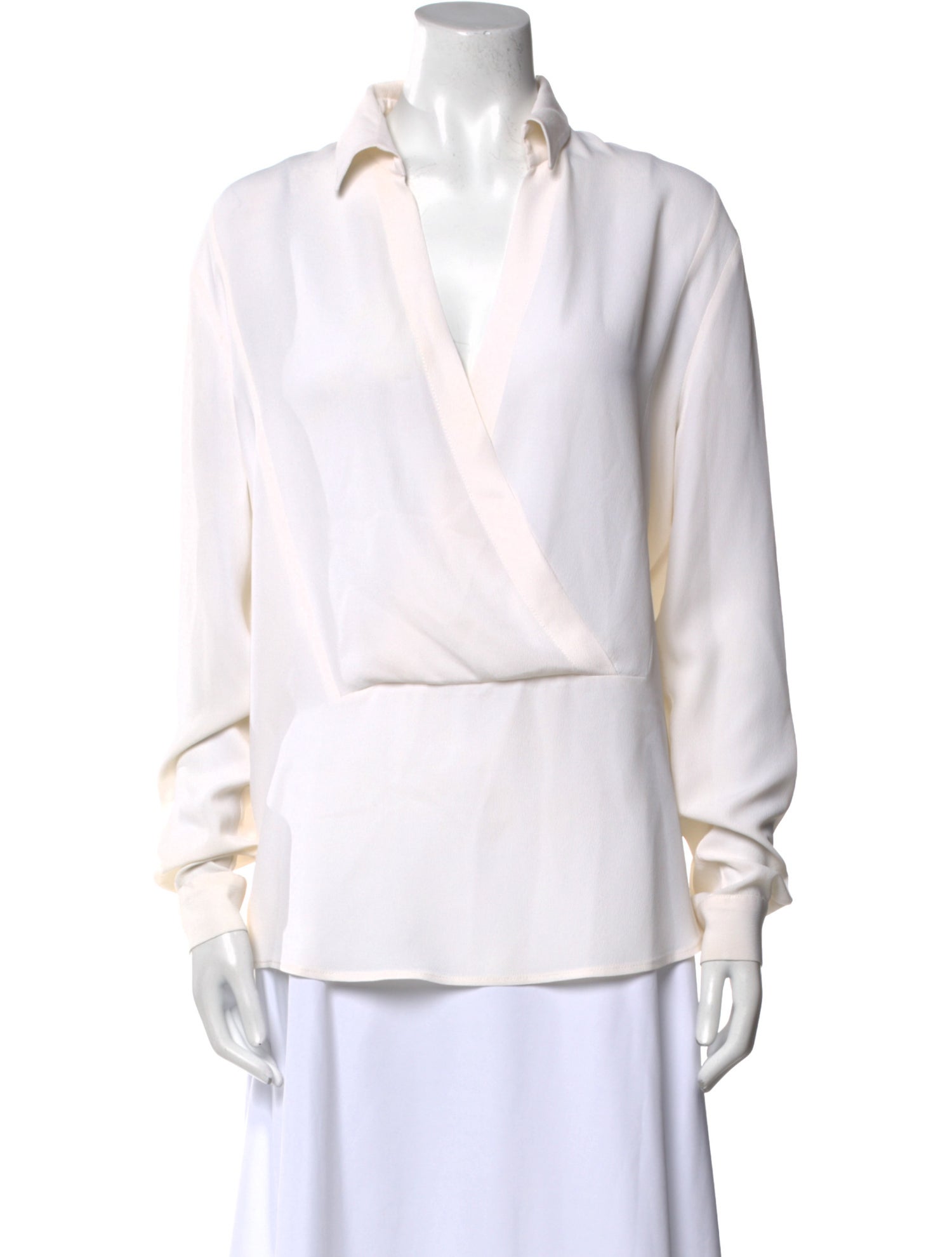 Michael Kors Silk Long Sleeve Blouse