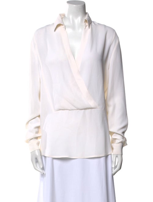 Michael Kors Silk Long Sleeve Blouse