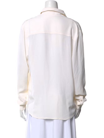 Michael Kors Silk Long Sleeve Blouse
