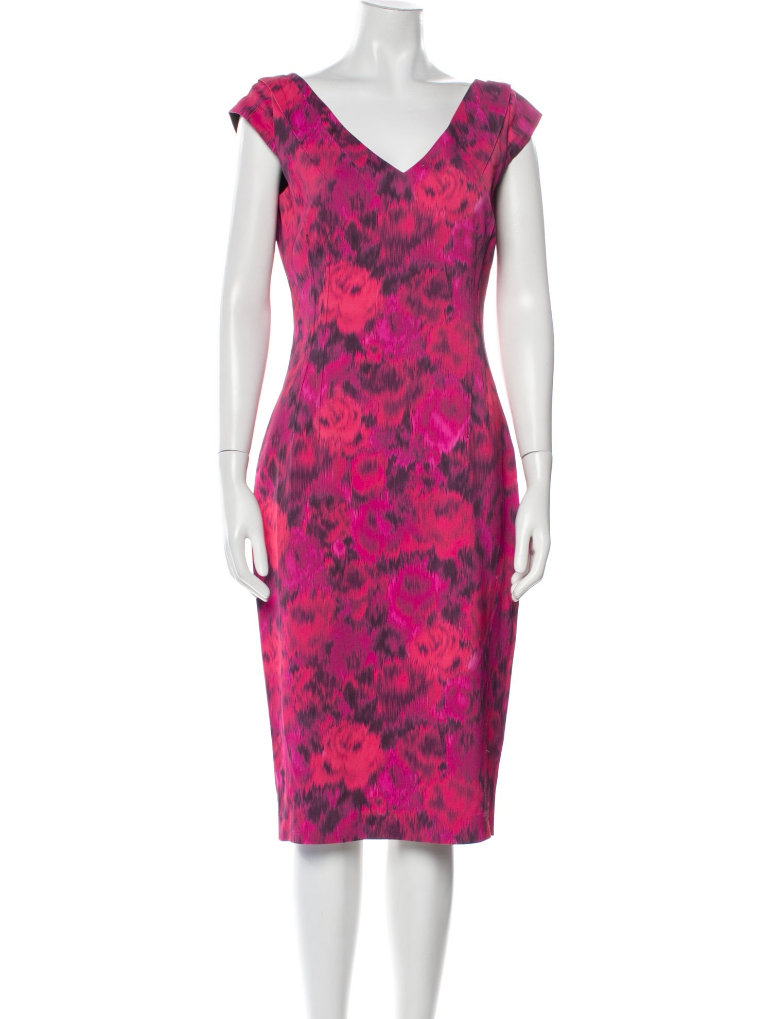 Michael Kors Printed Midi Length Dress