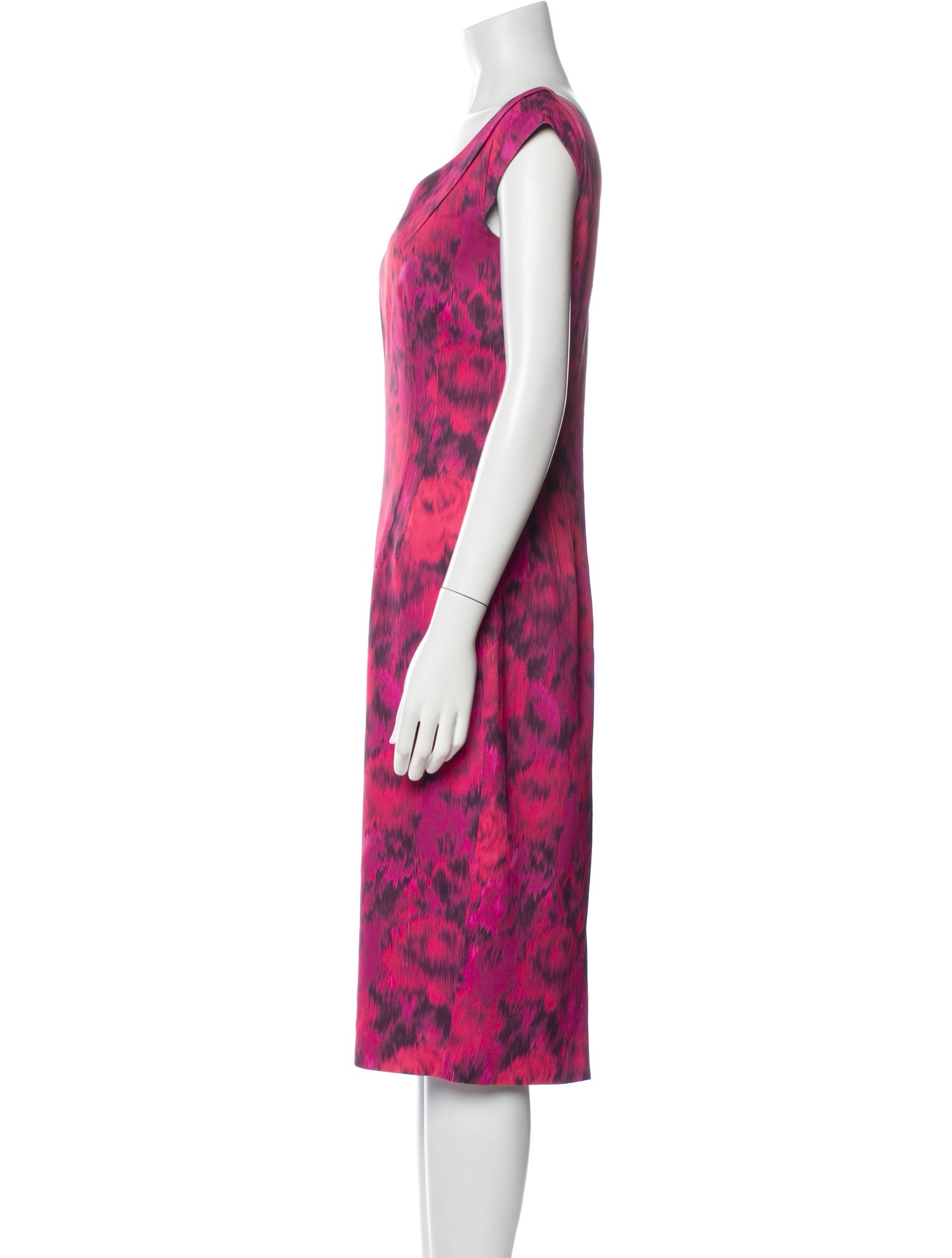 Michael Kors Printed Midi Length Dress