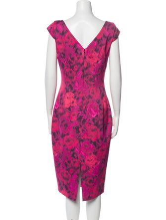 Michael Kors Printed Midi Length Dress