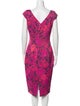 Michael Kors Printed Midi Length Dress