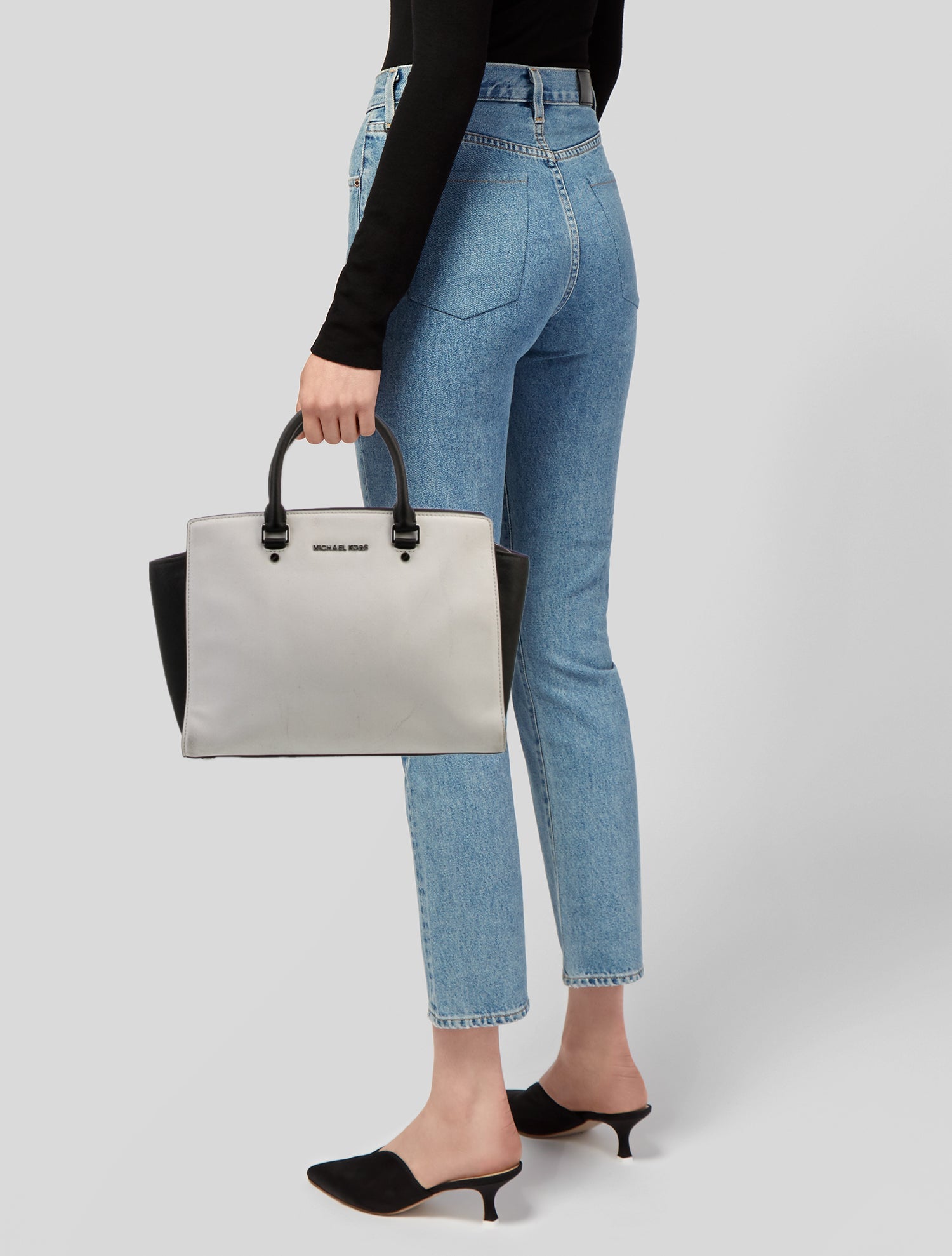 Michael Kors Saffiano Leather Top Handle Bag