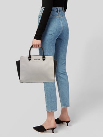 Michael Kors Saffiano Leather Top Handle Bag
