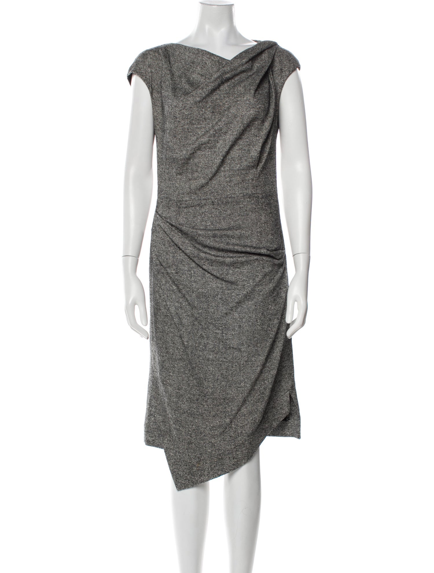 Michael Kors Silk Midi Length Dress