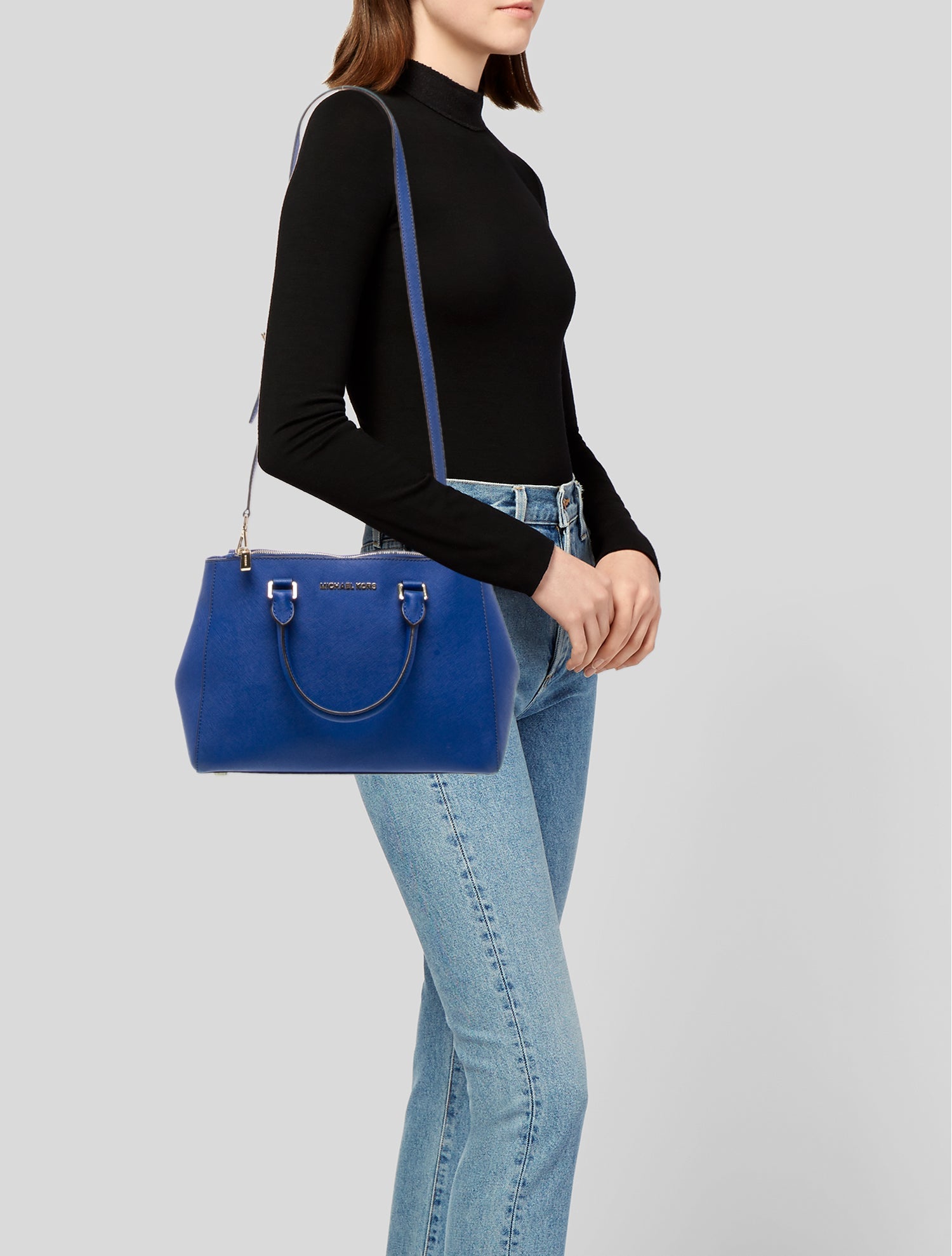 Michael Kors Leather Top Handle Bag