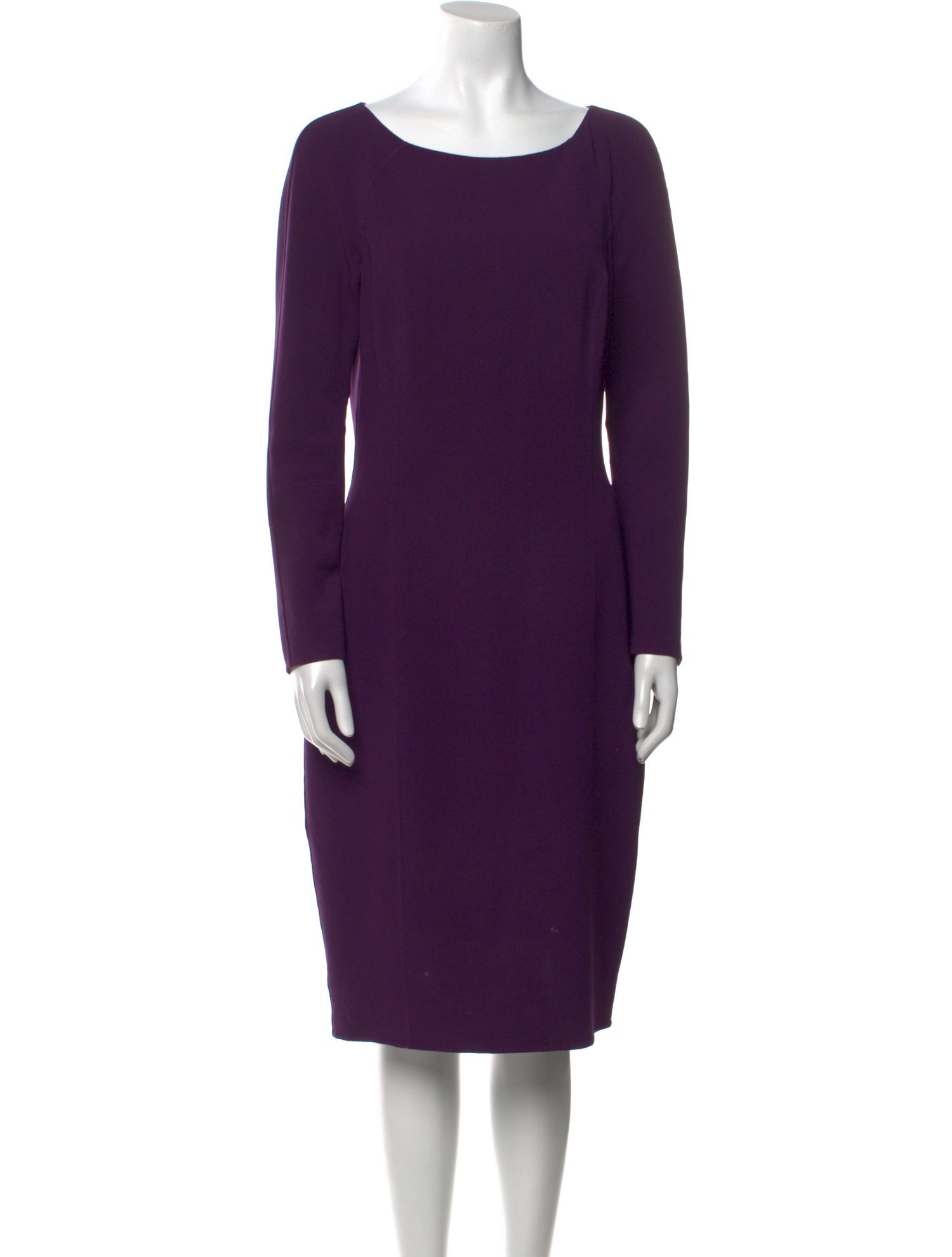 Michael Kors Virgin Wool Midi Length Dress