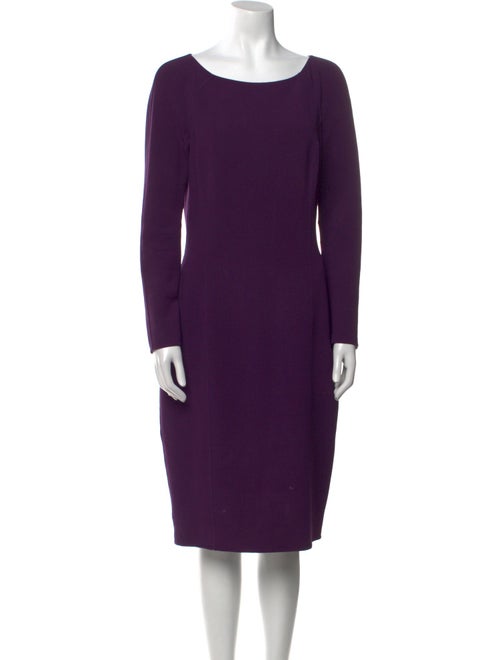Michael Kors Virgin Wool Midi Length Dress