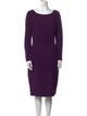 Michael Kors Virgin Wool Midi Length Dress