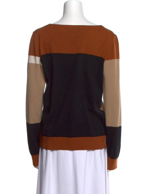 Michael Kors Striped V-Neck Sweater