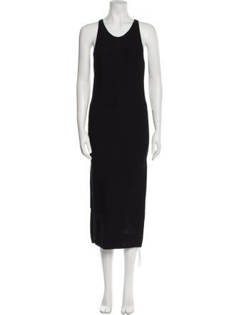 Michael Kors Scoop Neck Midi Length Dress