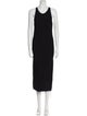 Michael Kors Scoop Neck Midi Length Dress