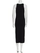 Michael Kors Scoop Neck Midi Length Dress