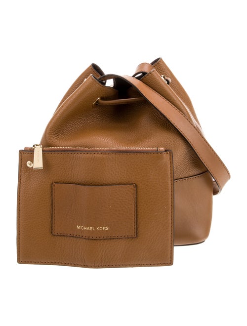Michael Kors Leather Bucket Bag