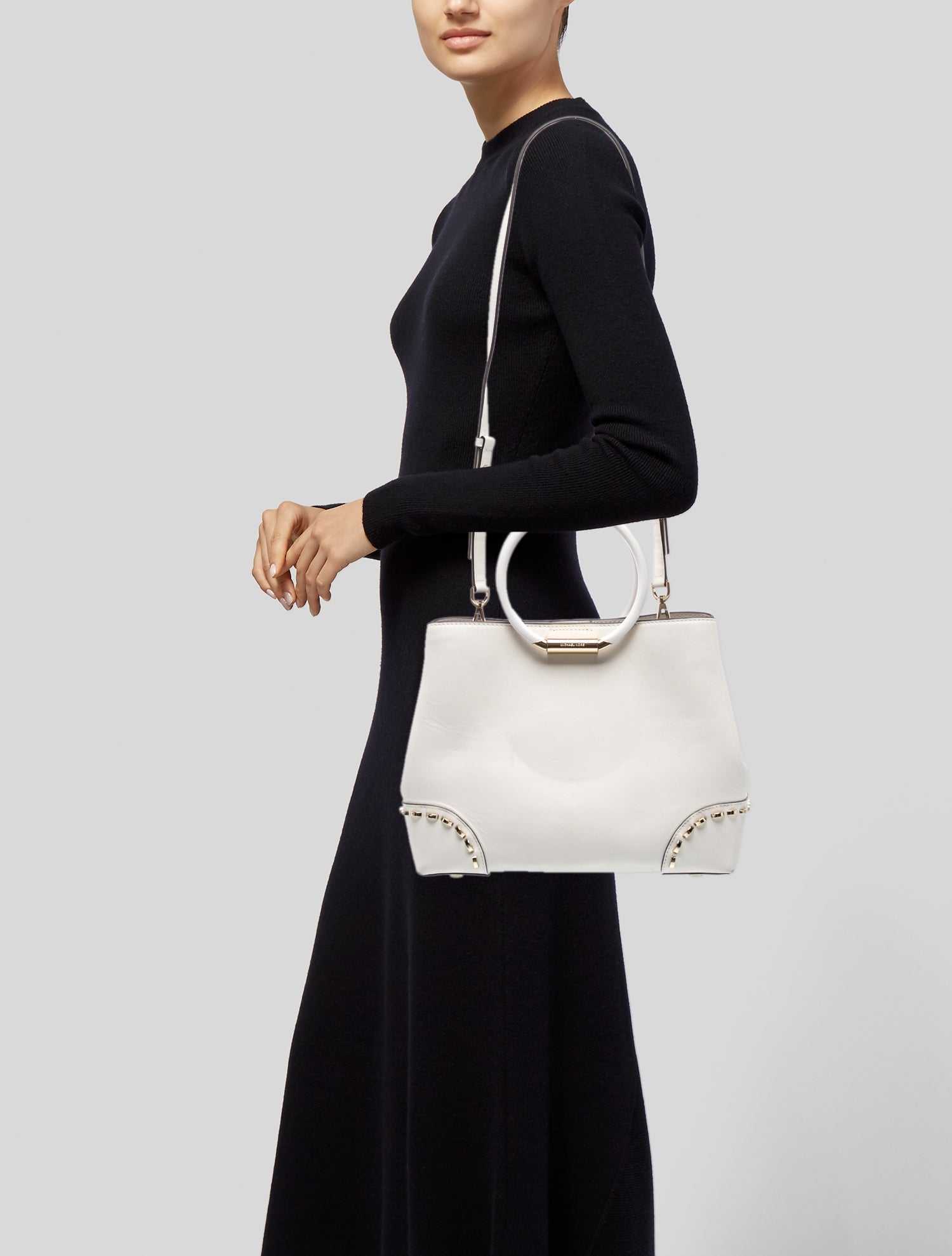 Michael Kors Leather Top Handle Bag