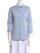 Michael Kors Three-Quarter Sleeve Button-Up Top