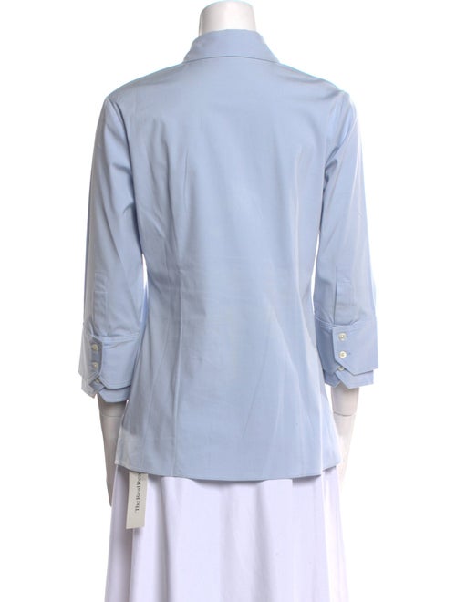 Michael Kors Three-Quarter Sleeve Button-Up Top