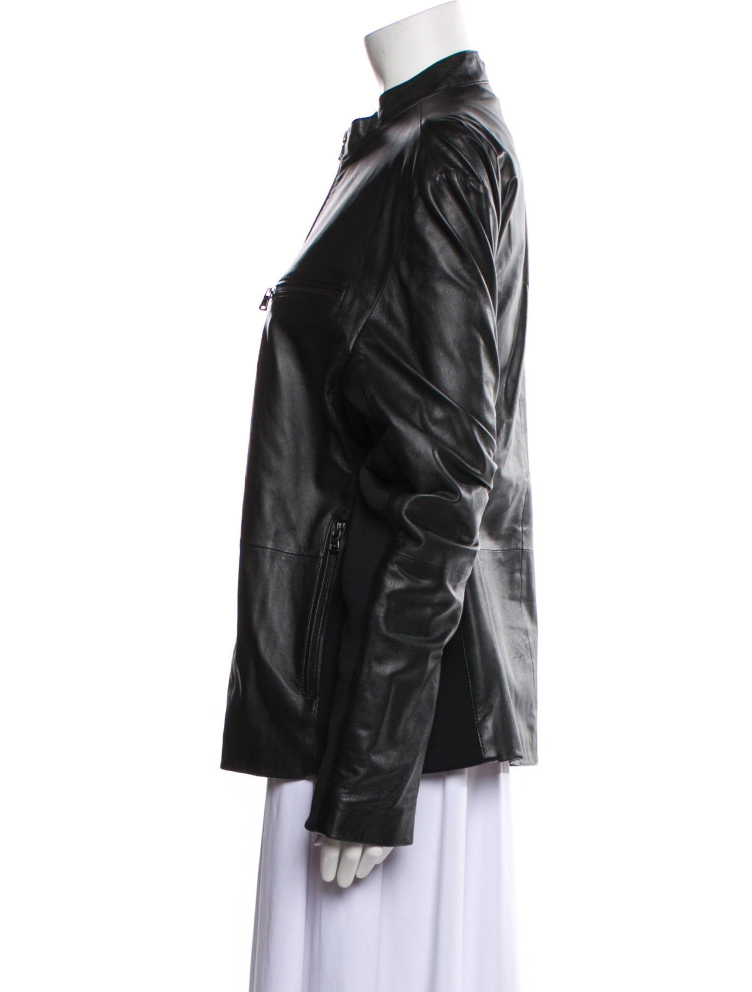 Michael Kors Leather Biker Jacket