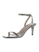 Michael Kors Embossed Leather Animal Print Sandals