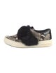 Michael Kors Leather Animal Print Sneakers