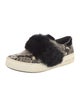 Michael Kors Leather Animal Print Sneakers