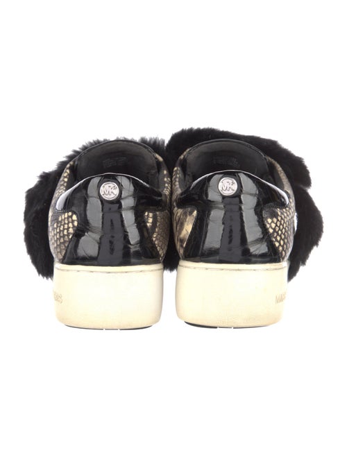 Michael Kors Leather Animal Print Sneakers