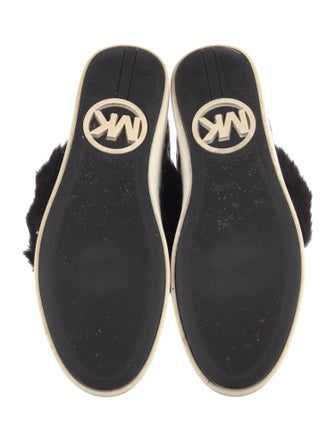 Michael Kors Leather Animal Print Sneakers