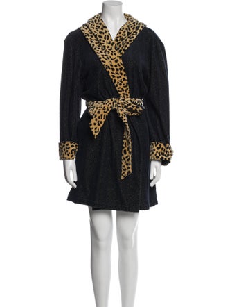 Michael Kors Animal Print Robe