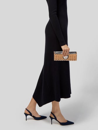 Michael Kors Straw Clutch