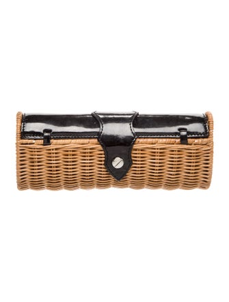 Michael Kors Straw Clutch