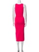 Michael Kors Scoop Neck Midi Length Dress