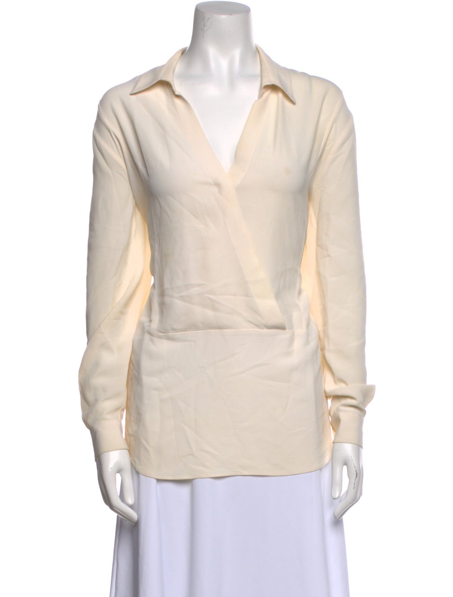 Michael Kors Silk Long Sleeve Polo