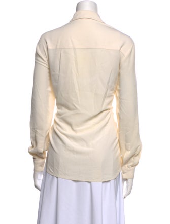 Michael Kors Silk Long Sleeve Polo