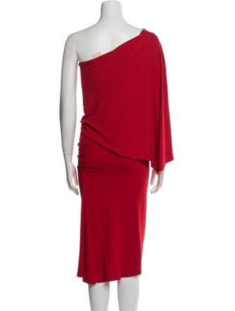Michael Kors One-Shoulder Long Dress