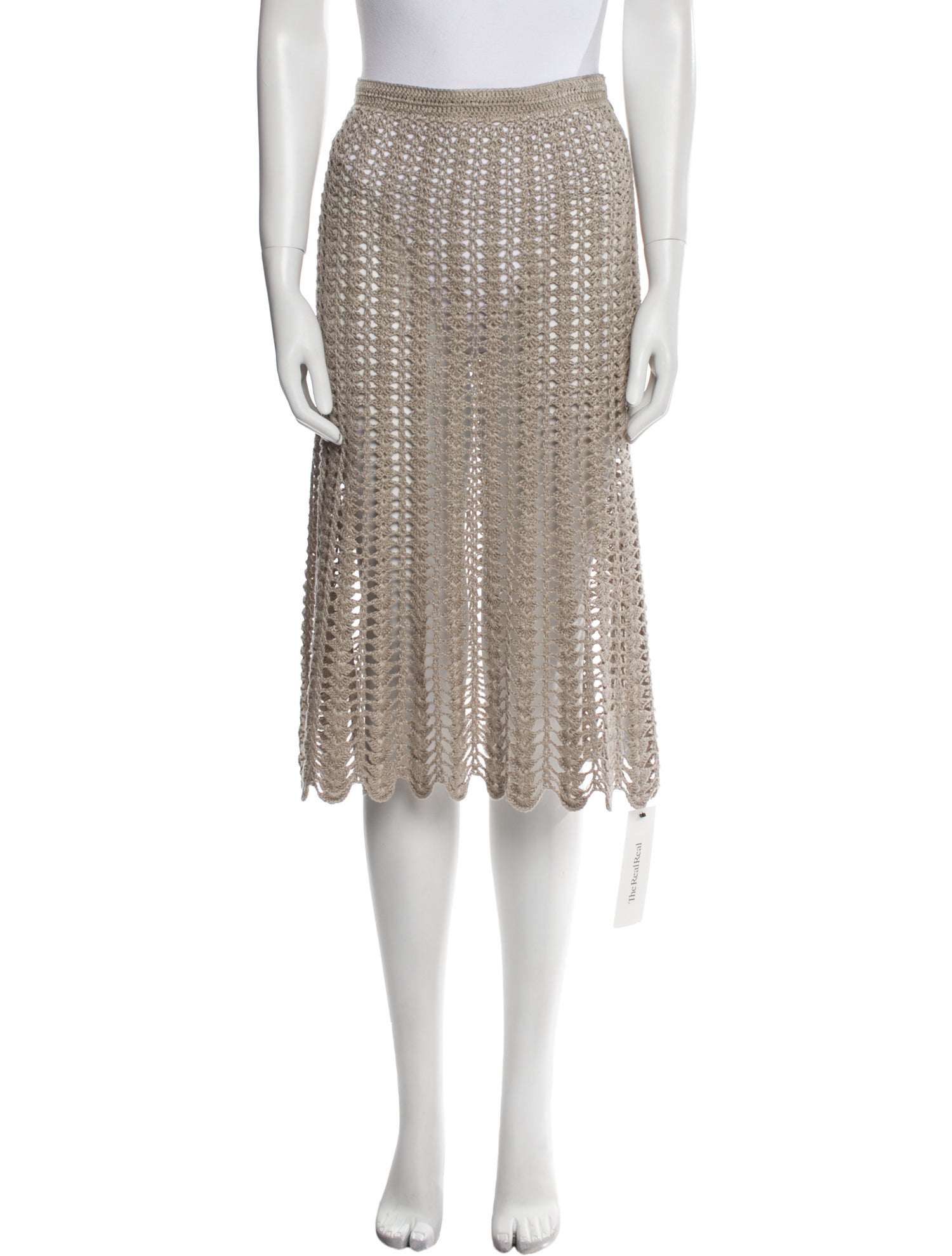 Michael Kors Linen Knee-Length Skirt