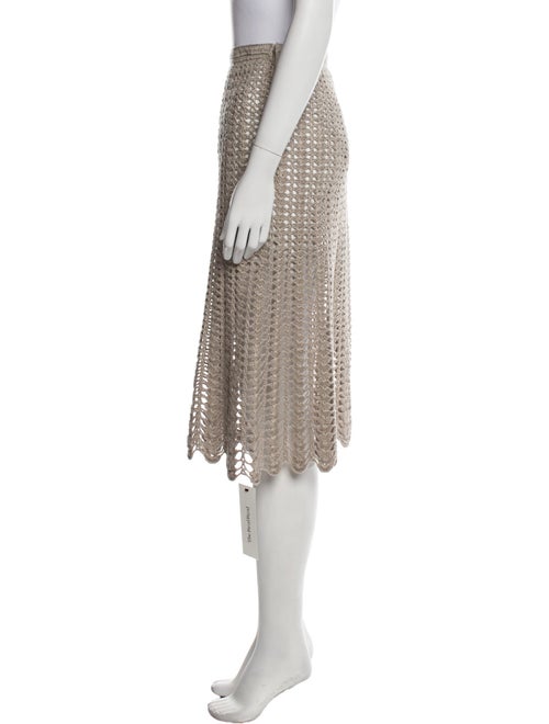 Michael Kors Linen Knee-Length Skirt