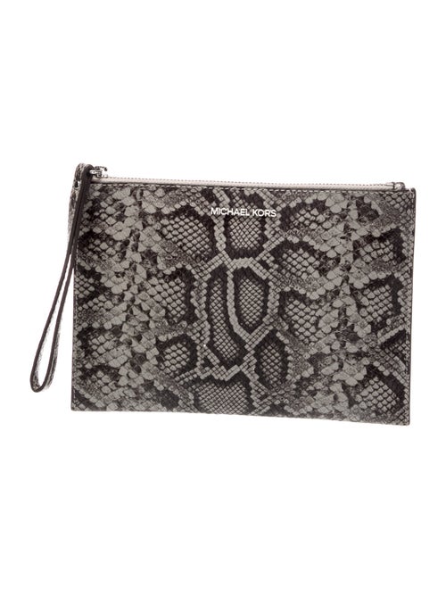 Michael Kors Embossed Leather Clutch