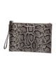 Michael Kors Embossed Leather Clutch
