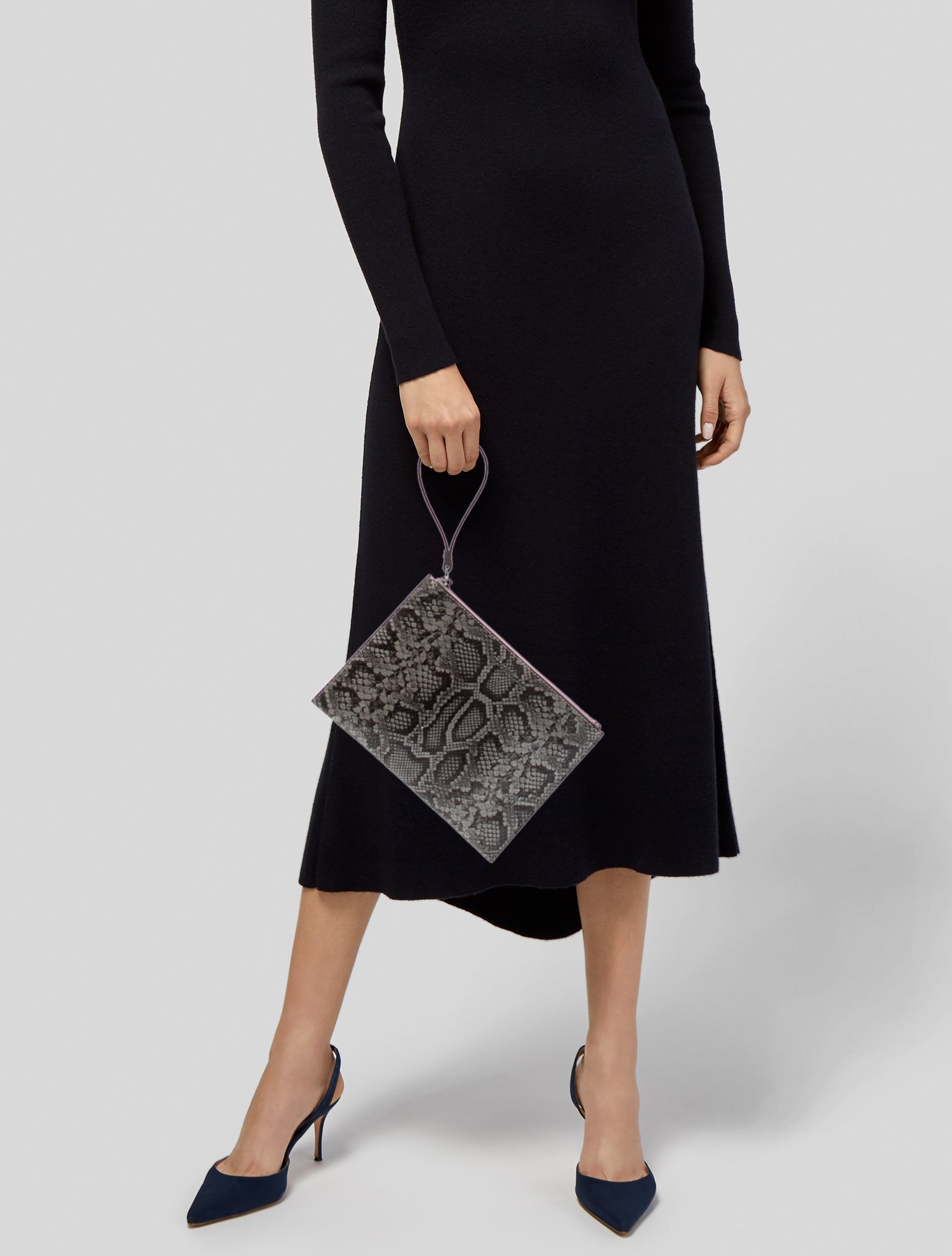 Michael Kors Embossed Leather Clutch