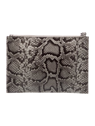 Michael Kors Embossed Leather Clutch