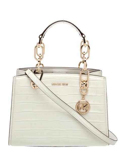 Michael Kors Embossed Leather Top Handle Bag
